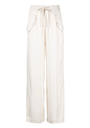 PINKO Perdono mid-rise palazzo pants - White