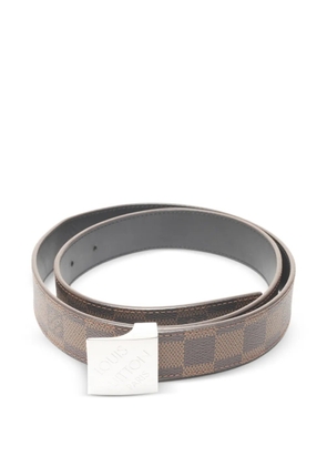 Louis Vuitton Pre-Owned 2000s Damier Sainteure Carre buckle belt - Brown