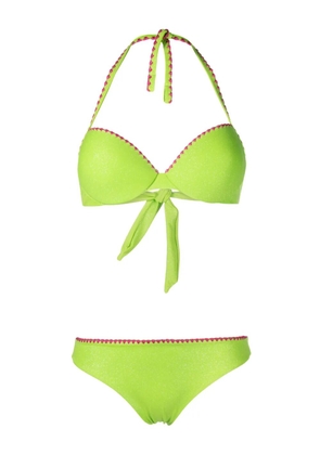 TWINSET push-up glitter bikini set - Green