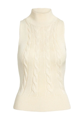 Ralph Lauren Collection roll-neck cable-knit vest - Neutrals