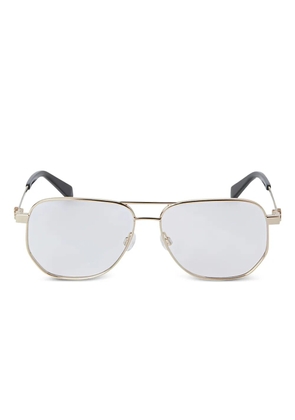 Off-White Eyewear pilot-frame glasses - Gold