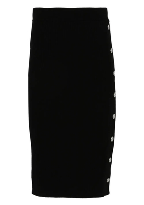 PINKO ribbed-knit midi skirt - Black