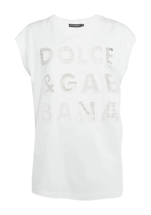 Dolce & Gabbana Pre-Owned cotton logo T-shirt - White