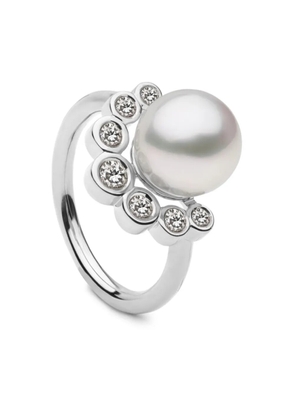 AUTORE MODA Brea pearl-embellished ring - Silver