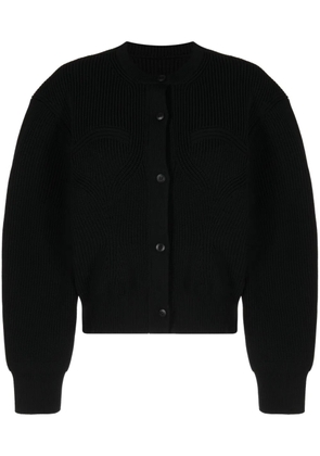 JNBY contoured-rib cardigan - Black