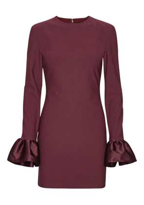 ROTATE BIRGER CHRISTENSEN frill sleeved mini dress - Red