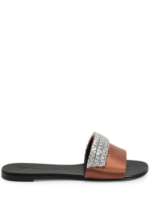 Giuseppe Zanotti Tesy rhinestone-embellished sandals - Brown