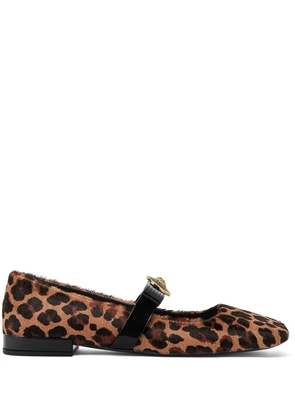 Versace Medusa '95 leopard-print ballerinas - Brown