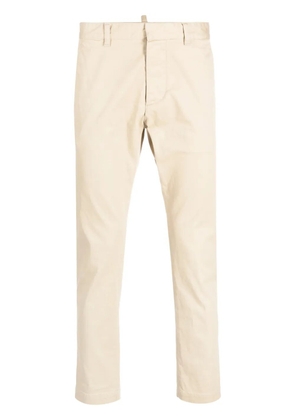 DSQUARED2 low-rise slim-fit cotton chinos - Neutrals