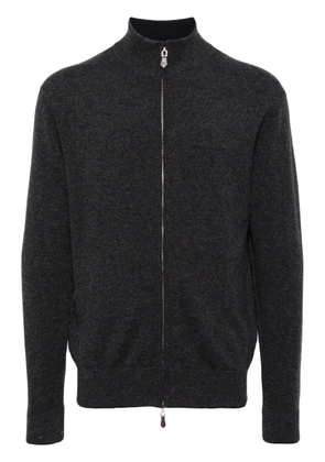 N.Peal Knightsbridge zip-front cashmere jumper - Grey