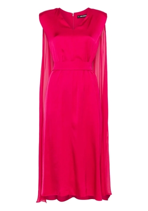 Karl Lagerfeld cape midi dress - Pink