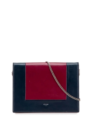 Celine Pre-Owned 2017 Leather Frame Wallet on Chain crossbody bag - Red