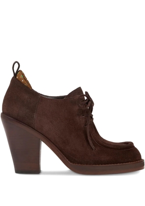 ETRO 75mm suede pumps - Brown