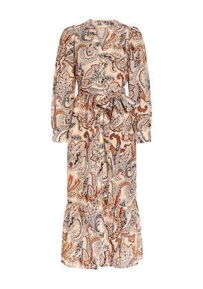 Marie Oliver paisley-print belted maxi dress - Neutrals