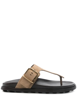 Tod's suede flip flops - Neutrals