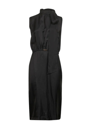 Gucci lavallière tie buckle belt dress - Black