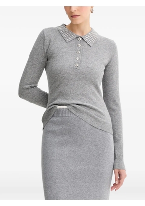 FRACOMINA embellished-collar sweater - Grey