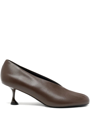 Proenza Schouler Tee leather pumps - Brown