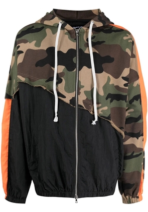 God's Masterful Children panelled hooded jacket - Black