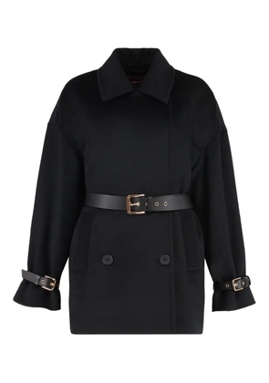Max Mara double-breasted belted jacket - Black