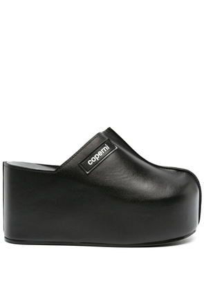 Coperni 100mm platform wedge clogs - Black
