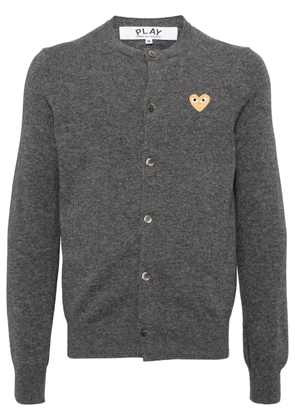 Comme Des Garçons Play wool cardigan - Grey