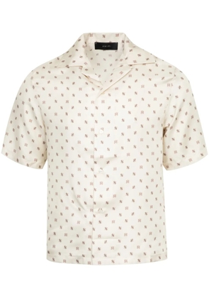 AMIRI monogram silk shirt - Neutrals