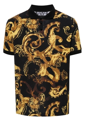 Versace Jeans Couture Watercolour Couture polo shirt - Black
