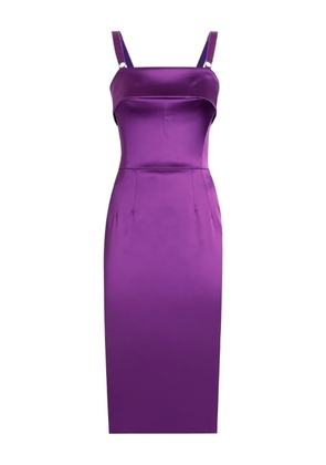 Dolce & Gabbana DNA satin midi dress - Purple