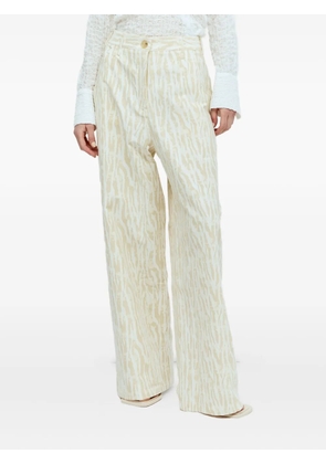 Song For The Mute zebra-print trousers - Neutrals