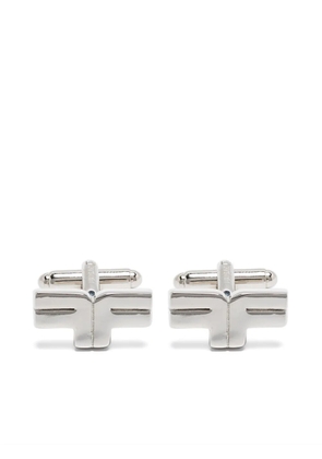 FURSAC logo-plaque cufflinks - Silver