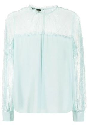 PINKO lace-panel blouse - Green