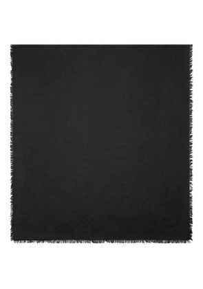 Burberry silk-blend scarf - Black