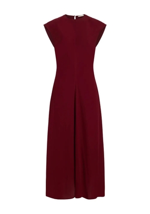 Marie Oliver Zuri cap-sleeve midi dress - Red