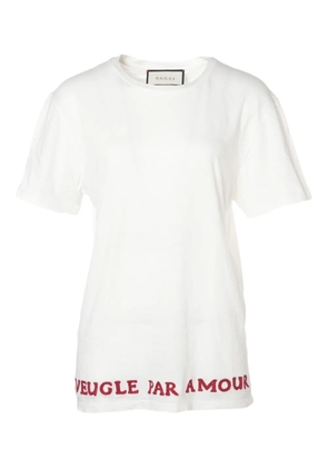 Gucci Pre-Owned 2000s lettering T-shirt - White