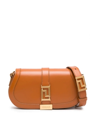Versace Mini Greca Goddess leather shoulder bag - Brown