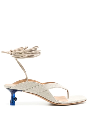 Off-White Lollipop 50mm sandals - Neutrals