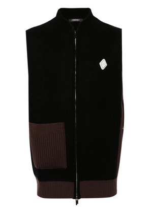 A-COLD-WALL* logo-appliqué gilet - Black