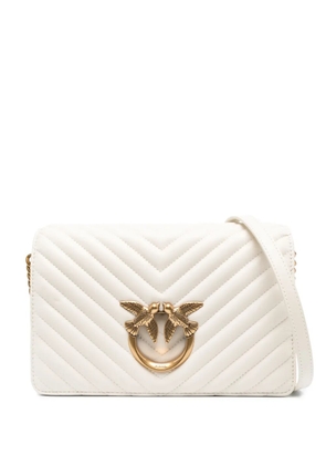 PINKO Love Click quilted shoulder bag - Neutrals