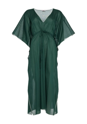 ERES Voilier v-neck drawstring dress - Green