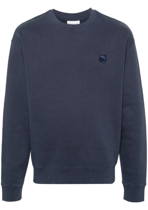 Maison Kitsuné Bold Fox Head cotton sweatshirt - Blue