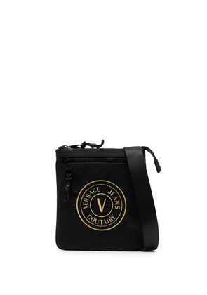 Versace Jeans Couture logo-patch messenger bag - Black