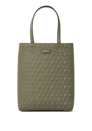Jimmy Choo Lenny M-M canvas tote bag - Green