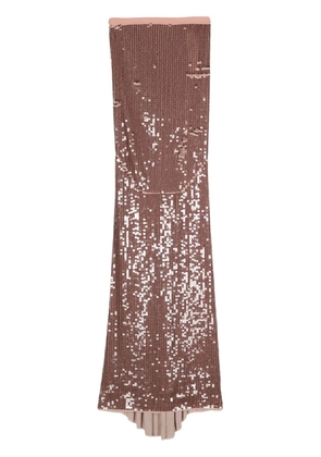 Rick Owens Lilies sequin-design mermaid maxi skirt - Pink