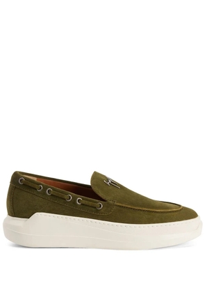 Giuseppe Zanotti Conley suede derby shoes - Green