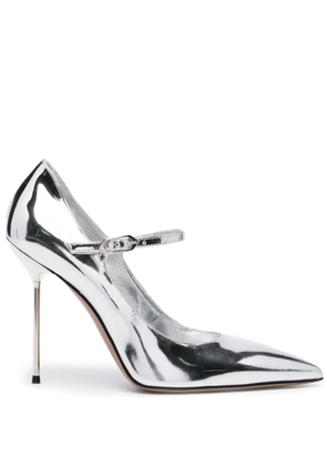 Paris Texas Livia 11mm leather pumps - Silver