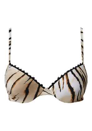TWINSET animal-print push-up bikini top - Neutrals