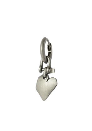 Parts of Four Jazz's Solid Heart sterling silver drop earring