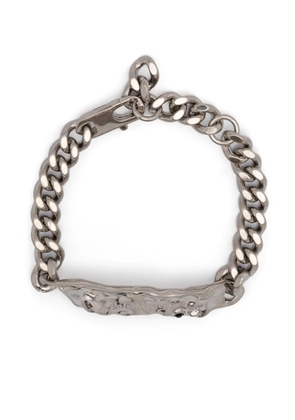 Palm Angels melted-plaque bracelet - Silver