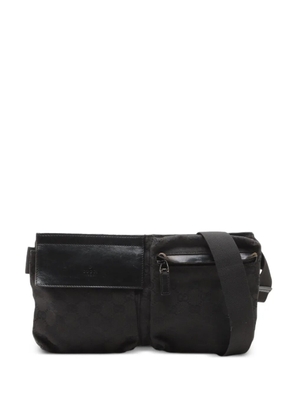 Gucci Pre-Owned 1990-2010s GG pattern belt bag - Black